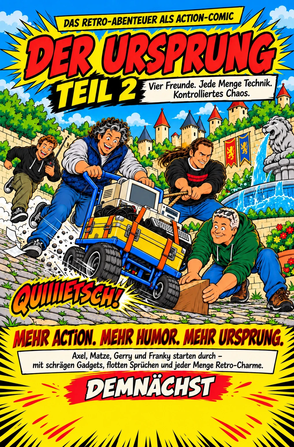 Der Ursprung – Teil 2 als Action-Comic: Werbemotiv