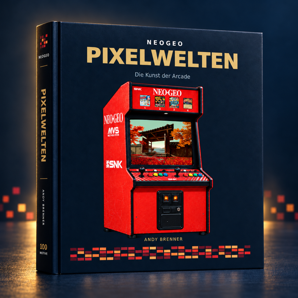 NEOGEO – Pixelwelten – Buchmockup