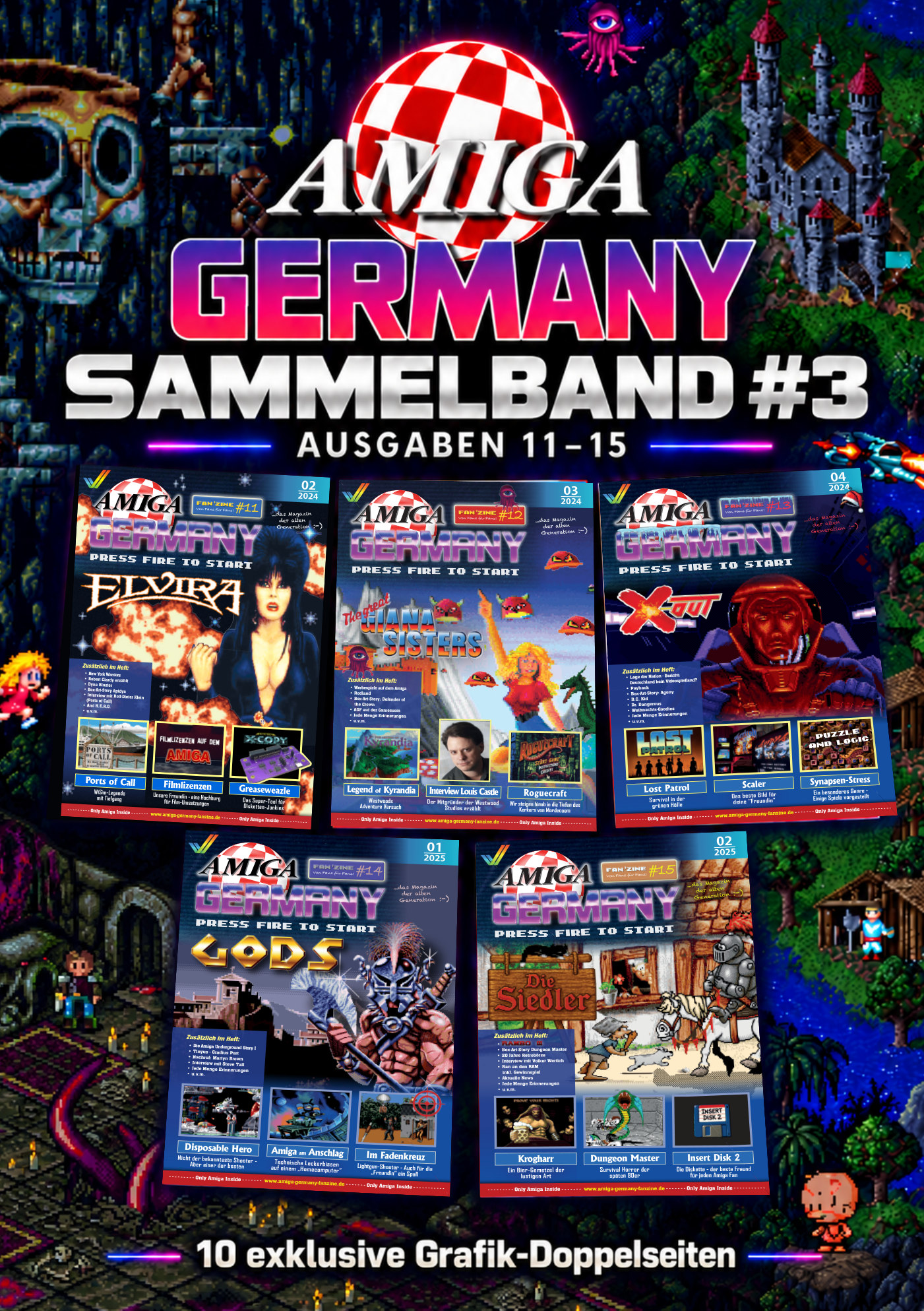 Cover des Amiga Germany Sammelbands #3 mit den Ausgaben 11–15